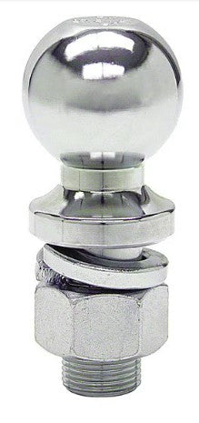 WaterLand 2" Coupler Trailer Ball with 1" Thread Post - 8,000 Pounds Towing Weight.