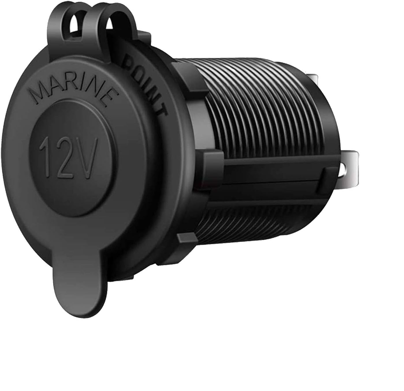 DJ-2000 12 Volt In-Dash Power Outlet Socket Receptacle Waterproof Plug