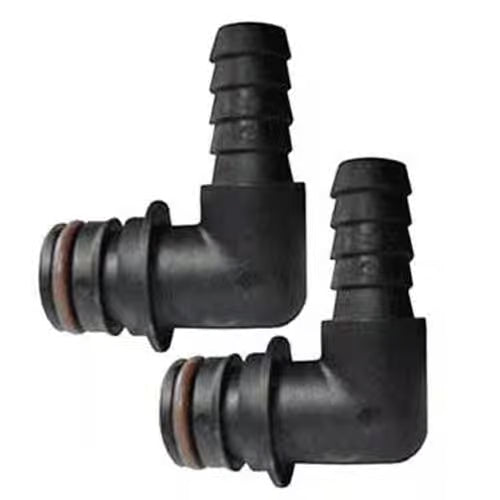 Flojet 20381010 Quad Port Kit Hose Barb Elbow with EPDM O-Ring - 3/4in.