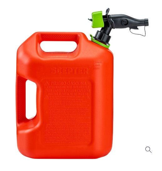 Scepter Gas Can with Smartcontrol™ Spout, 5 Gallons, Red. (FSCG571)