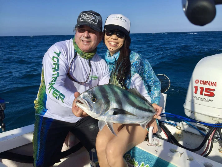 Tormentor Ocean Mahi Print Side Venting SPF 50 Fishing Shirt