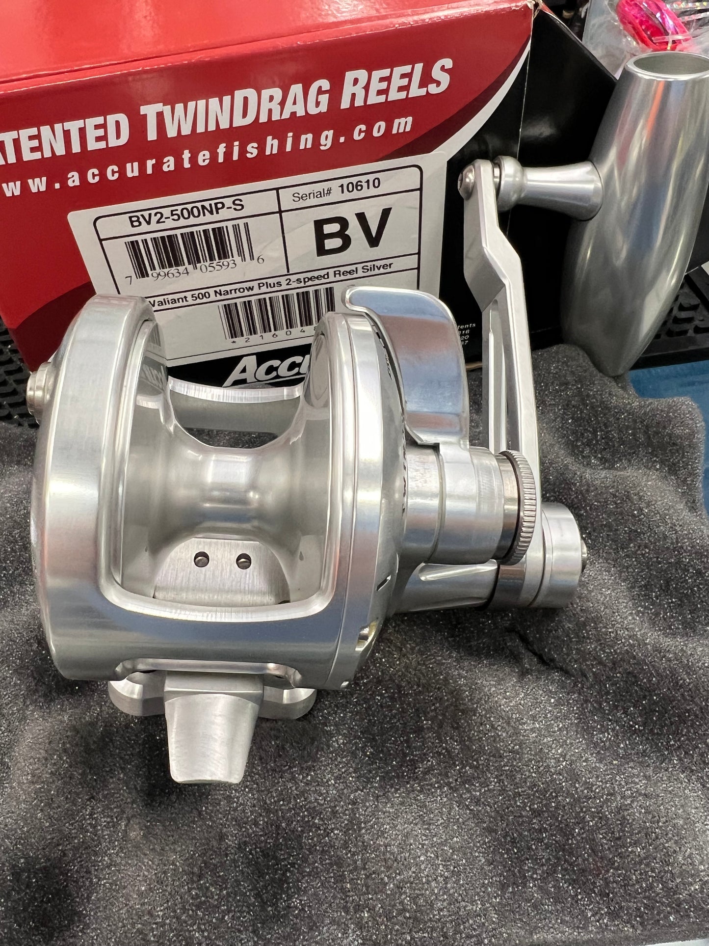 Accurate Valiant 500 Narrow Plus 2 Speed BV2-500NP Silver w/ SPJ handle