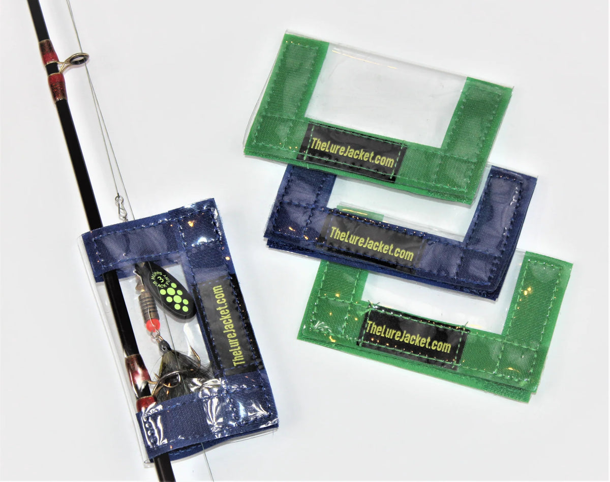 The Lure Jacket "Minnow" 4-Pack-Grn/Blue 5" x 4"