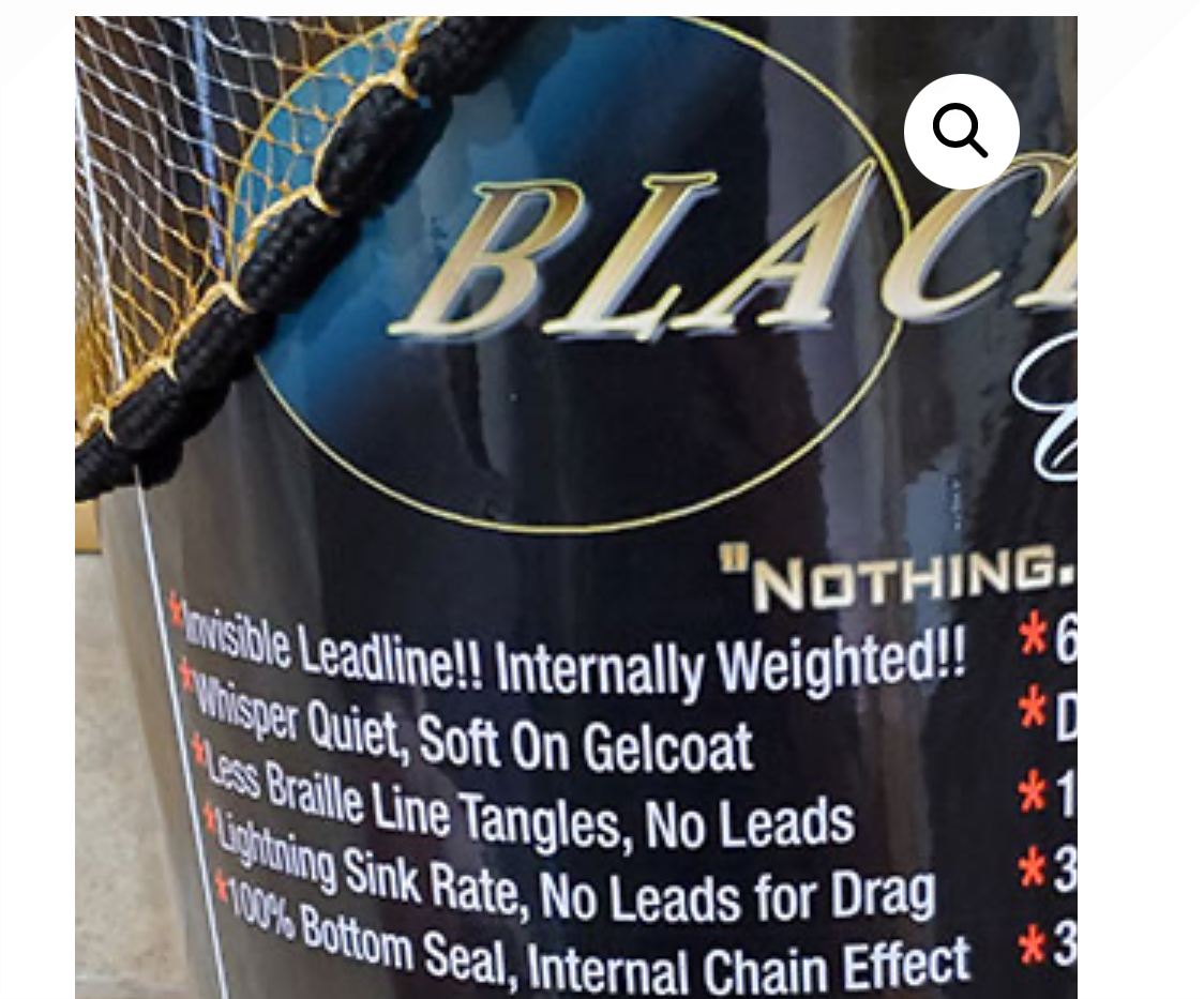 Black Pearl CG-XTS Invi Series 12.5 ft 1/4" 1.3lb Cast Net