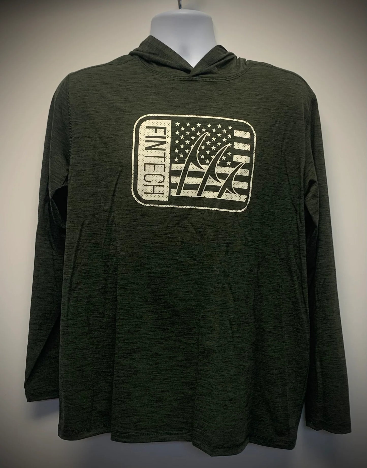 Fintech Coastal Performance long-sleeved UV Hoodie Rifle Green