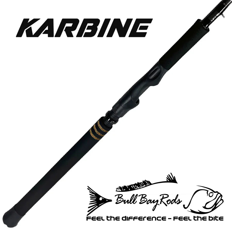 bay fishing pole Bull Bay Tackle Karbine BBRKR30-76 Spinning Rod 7'6" 15-30 lb