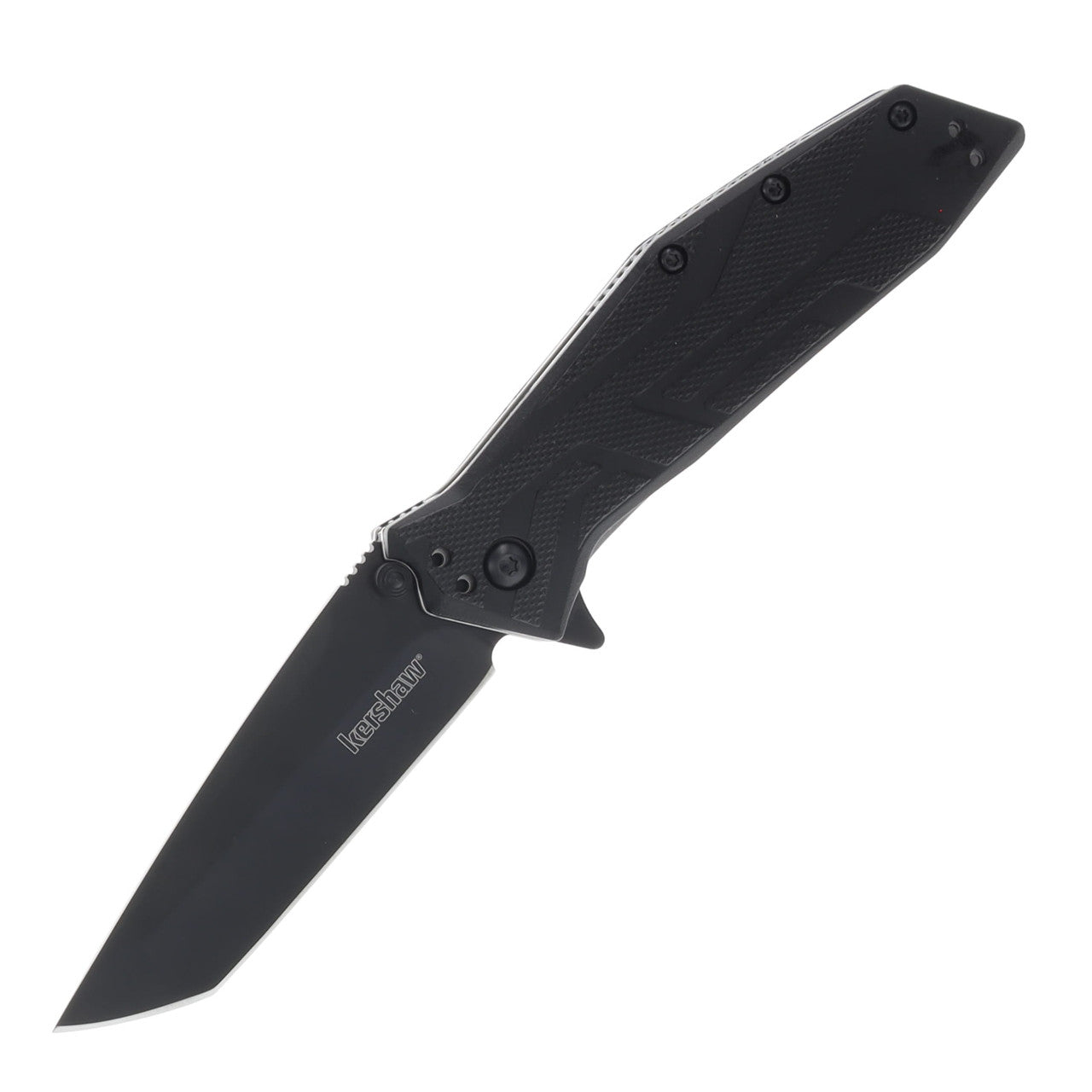 Kershaw Brawler Folding Knife 3 Inch Plain Black Oxide Tanto KS1990