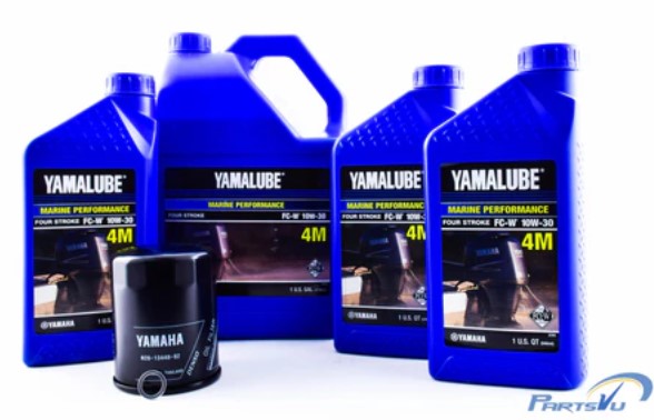 Yamaha New OEM F200 F225 F250 20W-40 Oil Change Kit, Yamalube. (LUB-MRNLG-KT-20)