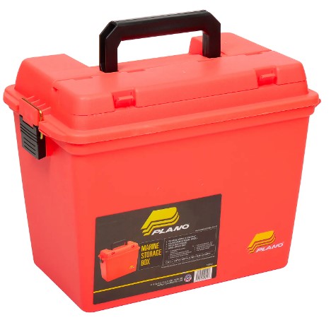 Plano 181250 Shallow Dry Box Storage (Orange) Large 17"x 10"x 13".