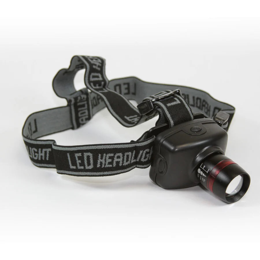 Pormar High Power L.E.D Zoom Head Lamp.