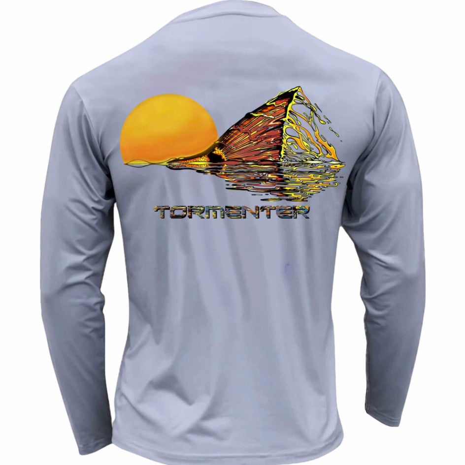 Tormenter SPF-Basix Redfish Tail Gray Shirt