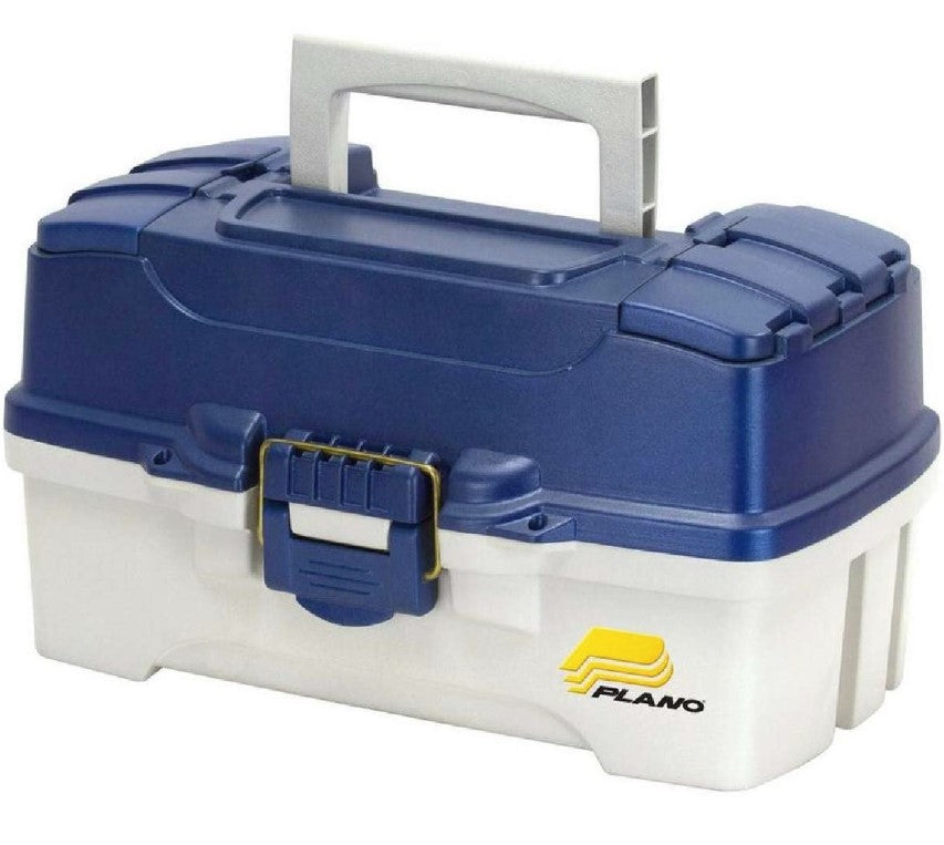 cantilever fishing tackle box Plano 2 Tray Tackle Box w/ Dual Top Access-Blue – Tuppens