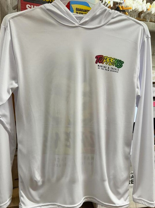 Tuppen's Rasta Sailfish Performance Long Sleeve Hoody White
