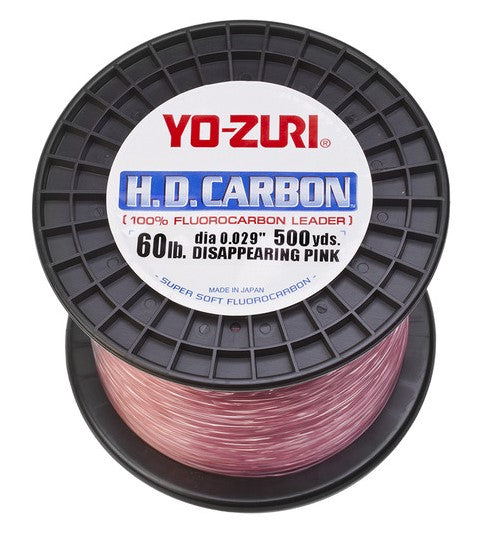 YO-ZURI H.D. Fluorocarbon Disappearing Pink Leader 500-yd