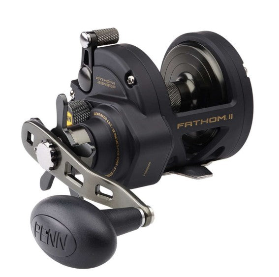 fathom ii star drag conventional reel Penn stainless steel main and pinion gears and a double PENN Fathom II Star Drag