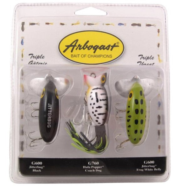 Arbogast Triple Threat Legendary 3 Pack Kit