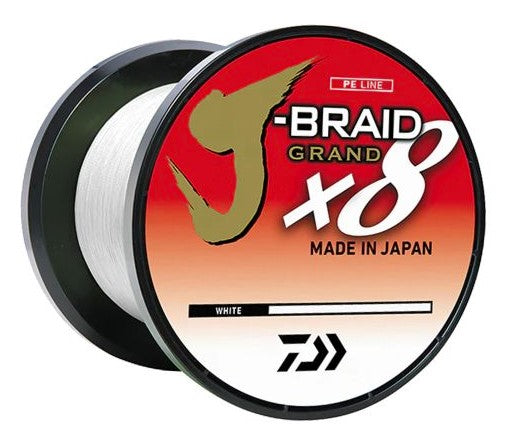 Daiwa J-Braid x8 Grand Braided Line - 100 lb. - 3000 yd. - White.
