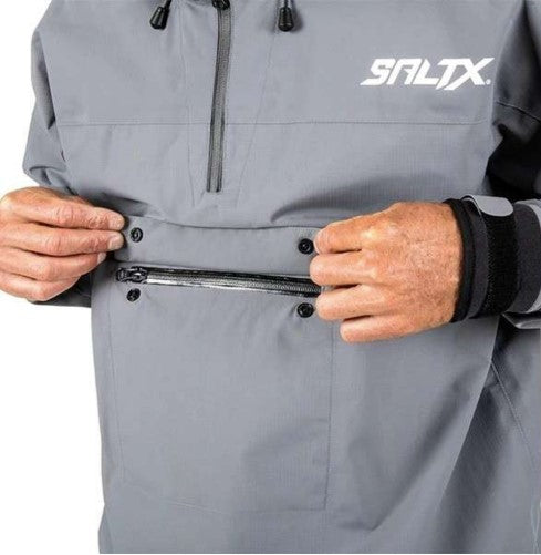 SaltX Grey Seahook Surf Top Rain Jacket