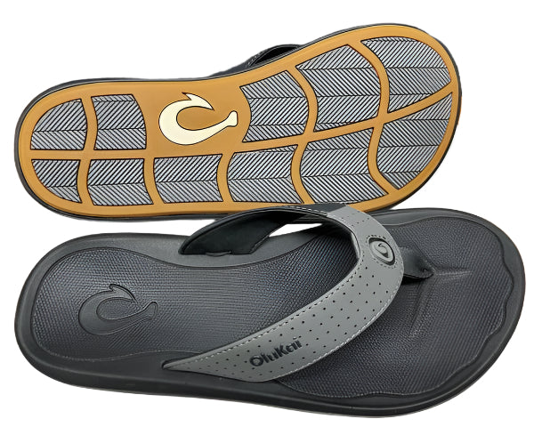 Olukai Men's Sandals- KI'I-Rock / Lave Rock