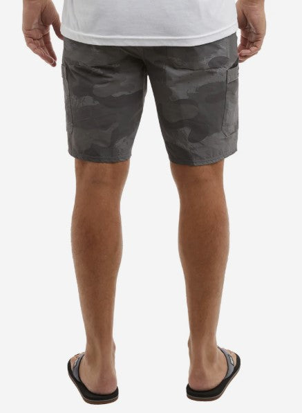 Pelagic Maderia Cargo Shorts Brush Camo Graphite.