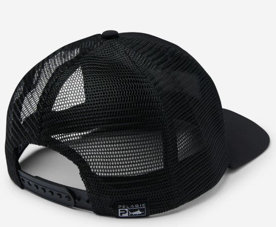 Pelagic Flybridge Delux Black Snapback Hat