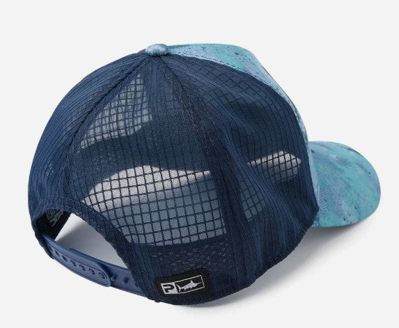Pelagic Open Seas Performance Trucker Hat Blue