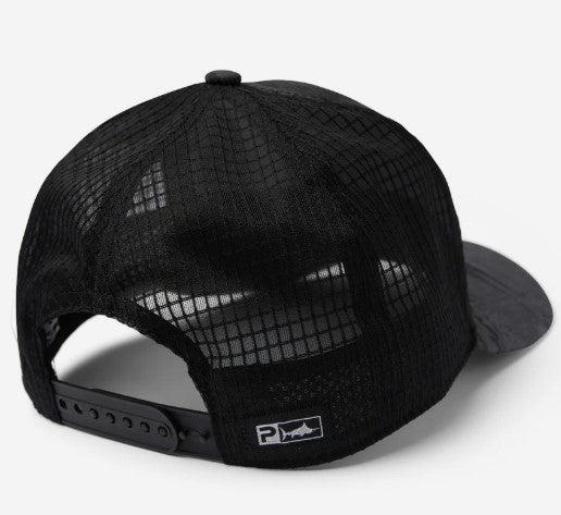 Pelagic Open Seas Trucker Hat Black/Charcoal