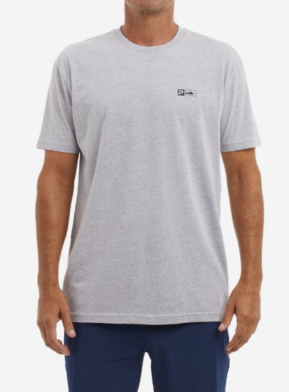 Pelagic Men's Marlin Tuna Wahoo Premium Tee Game Day Heather Grey