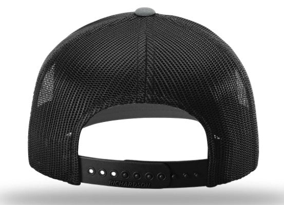 Lost Wando Marlin Woven Patch Heather Grey Black Trucker Snapback Hat