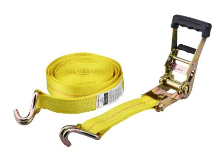 MAXLOAD 2"x 27' Ratchet Tie Down with J Hooks 10,000 LBS