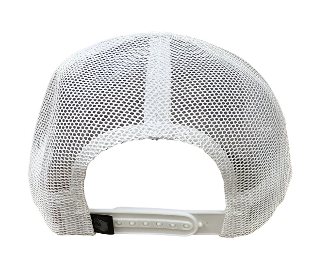 Gulf Of America Hat Adjustable Snapback White Mesh
