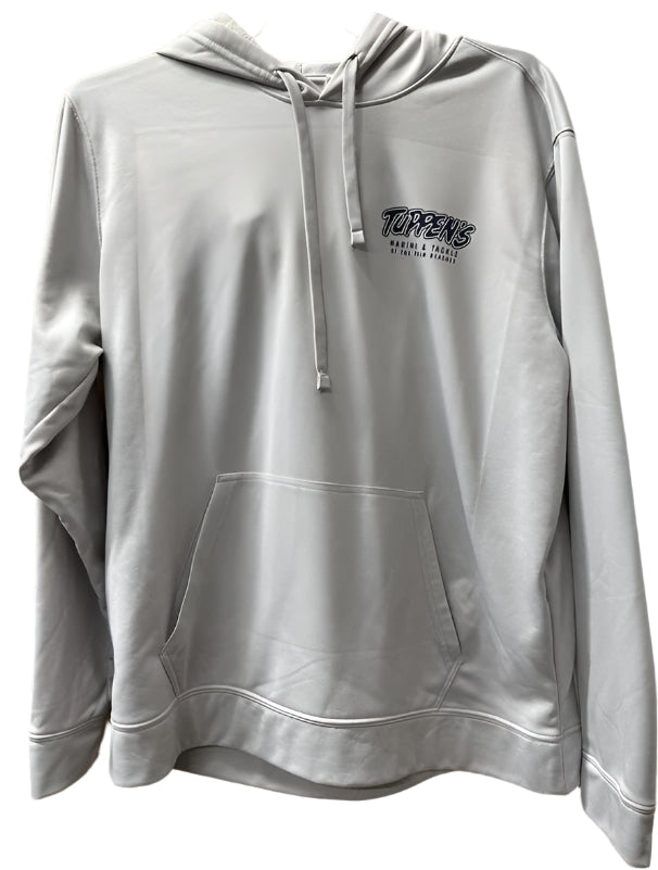 Tuppen's Silver Grey Sailfish Hooded Jacket Sweater Long Sleeve Performance Hoodie