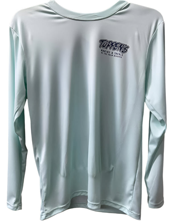 Tuppen's Mahi Seafoam Green Performance Long Sleeve T-Shirt SPF 50