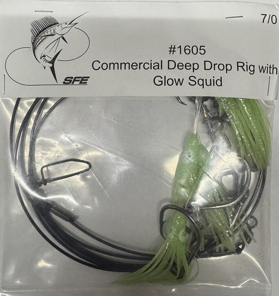 SFE Commercial Deep Drop Rig With Glow Squid