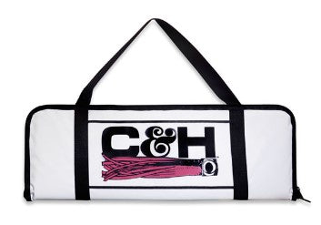 C&H Fish And Bait Bag 13 in X 36 in with Freezer-Pack Pockets-White