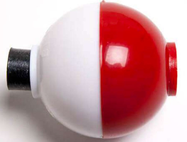 Billy Boy Bobber P8-50RW Unweighted Red/White 2-1/2"