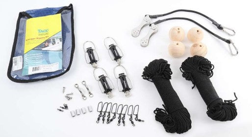 Taco Premium Double Rig Kit, Black for 2-Outriggers RK-0002PB