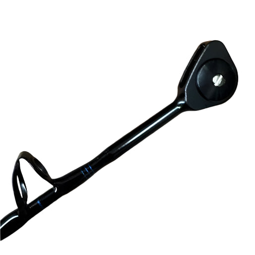 Livebottom LBCDD6050-80(BLACK) Offshore Series Bent Butt Conventional Rod With Roller Tip 6' 50-80lb