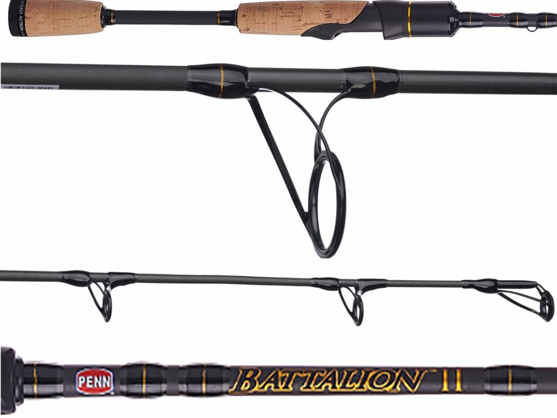 Penn BATINII410S70SG Battalion II Inshore Spinning Rod 7' 4-10lb.