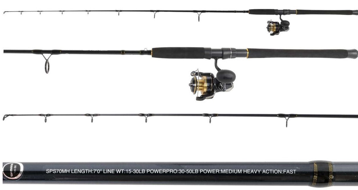 Shimano PSPSW6000HGASPS70MH Spheros SW Spinning Combo 7' 15-50lb.