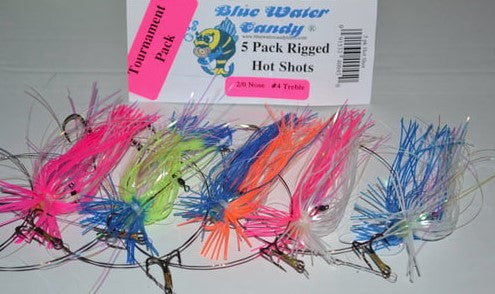 Blue Water Candy King Rig Tournament 5Pk Skirted 2/0 Nose # Trebles