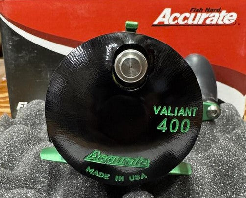 Accurate Valiant BV 400 BV-400-BLGR Custom Black Green Reel