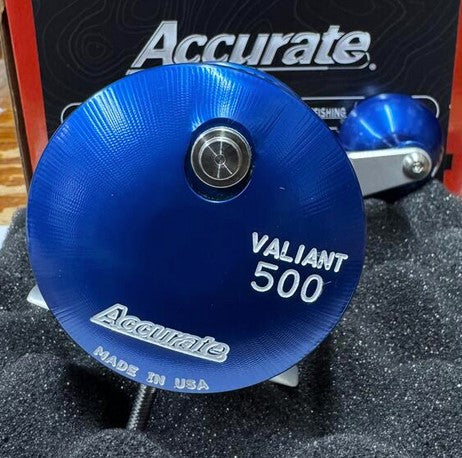 Accurate Valiant BV 500 6:1 BV-500-DBLS Custom Dark Blue Silver Reel