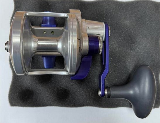 Accurate Valiant BV 500 BV-500-SMPB Custom Silver Matte Purple Blue Reel