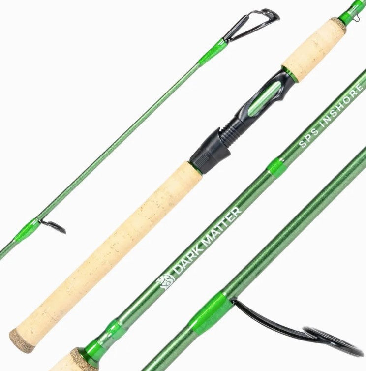 Dark Matter SPSIS70MF-GR SPS Green Inshore Spinning Rods 7' 8-17lb.
