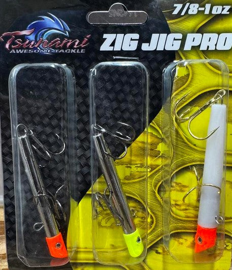 Tsunami Zig Jig Gotcha Pro Assorted 3-Pack Rip Bait – Tuppens
