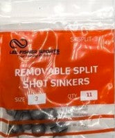 Joy Fish Removable Split Shot Sinkers Size 3 11pk