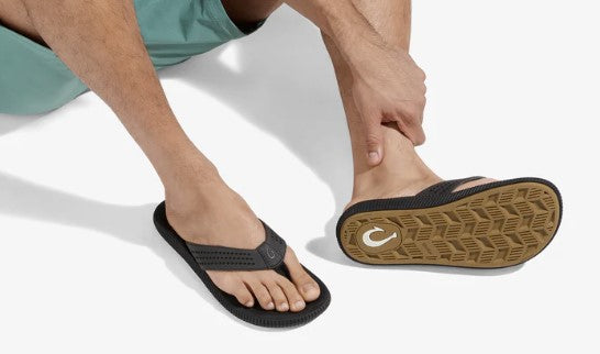 OluKai Ulele Lava Rock Lava Rock Men's Sandals