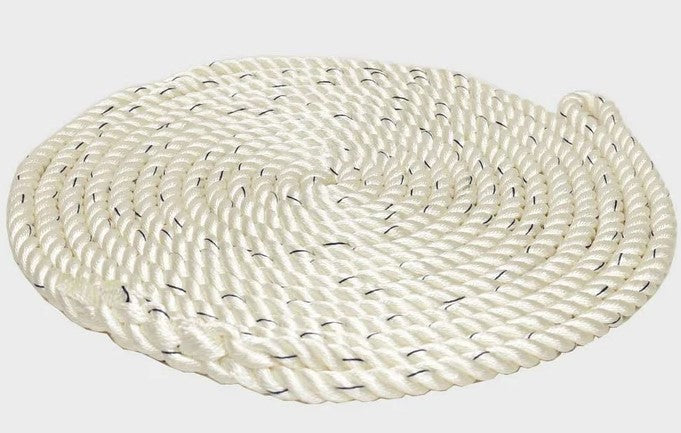 Seachoice Boat Dock Line With Tracer Twisted Nylon 3/4" 35'