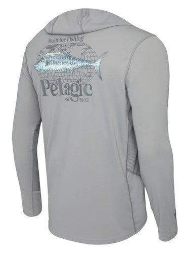 Pelagic Men's Vaportek Worldwide Wahoo Long Sleeve Performance Hoodie